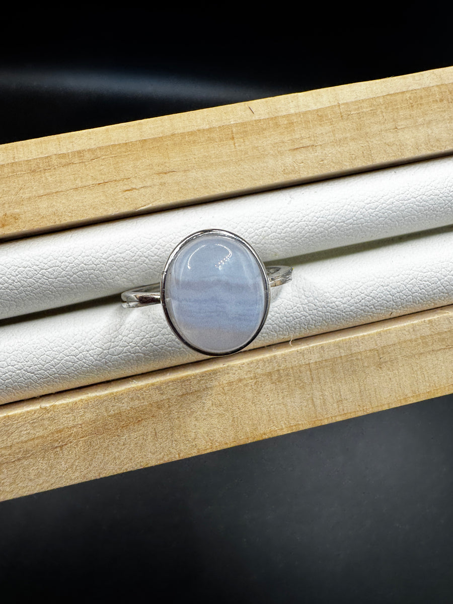 Blue Lace Agate Ring