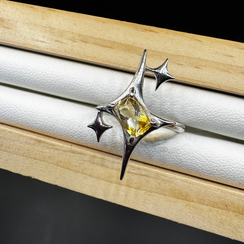 Citrine Signature Star Ring