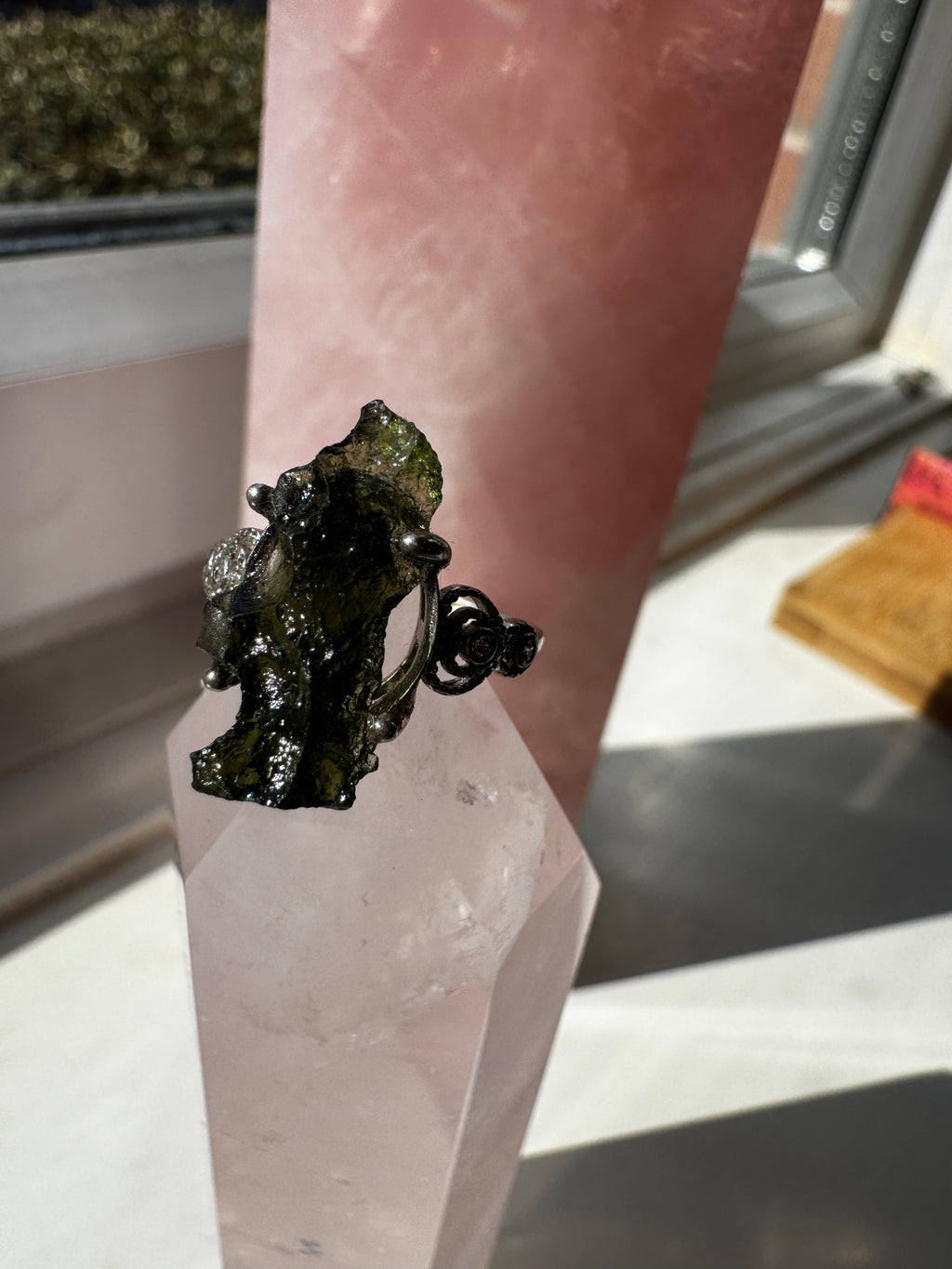 Moldavite Ring