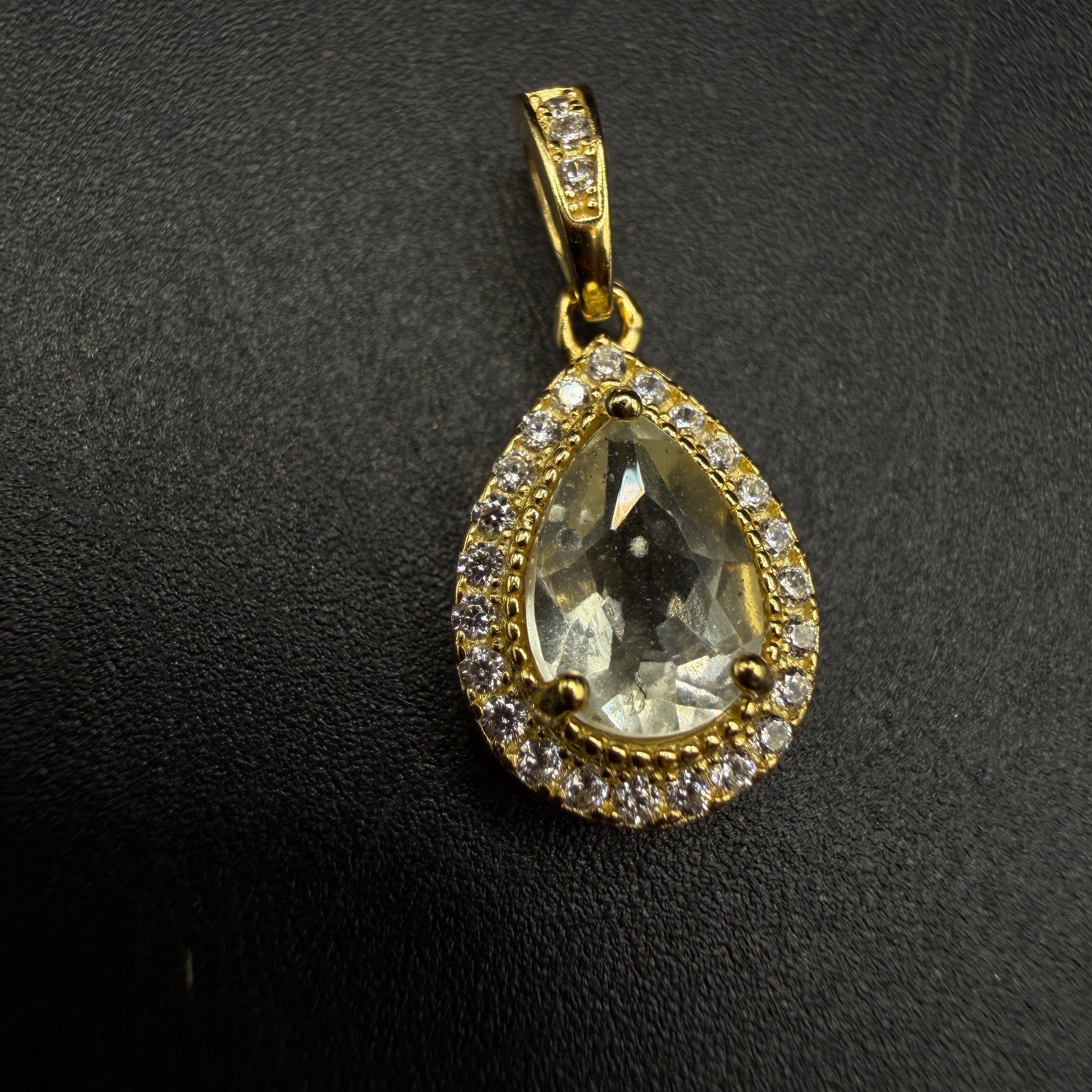 Gold Libyan Desert Glass S925 Certified Necklace