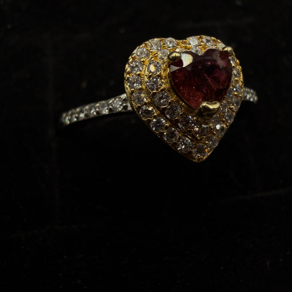 Garnet S925 Adjustable Ring