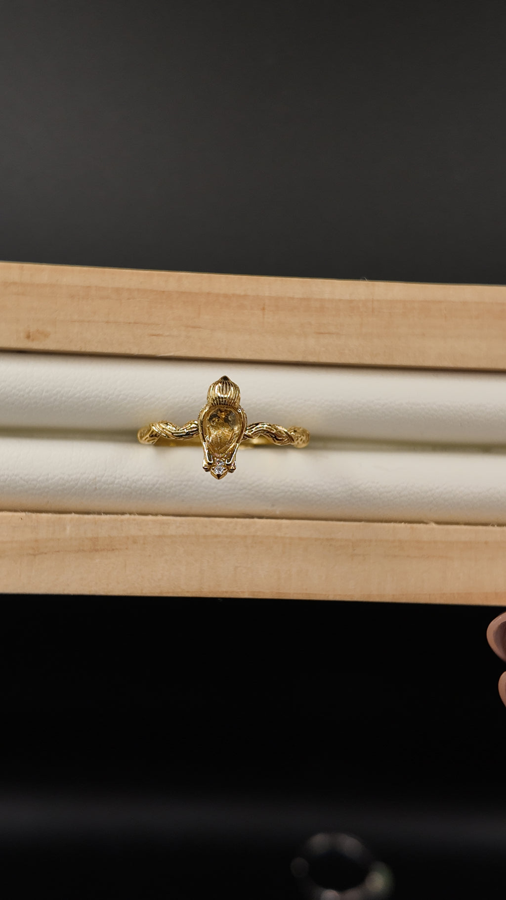 Citrine Bird Ring