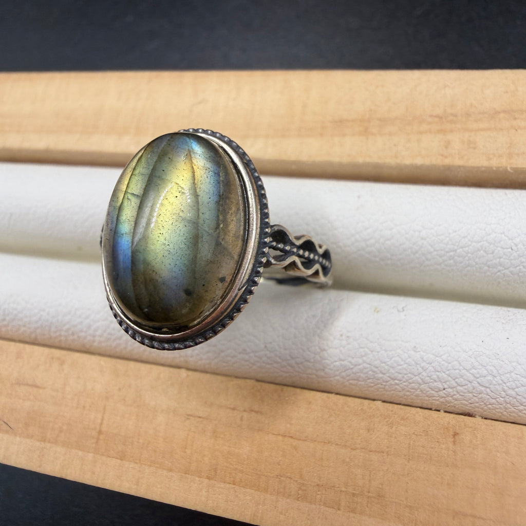 Labradorite S925 Adjustable Ring
