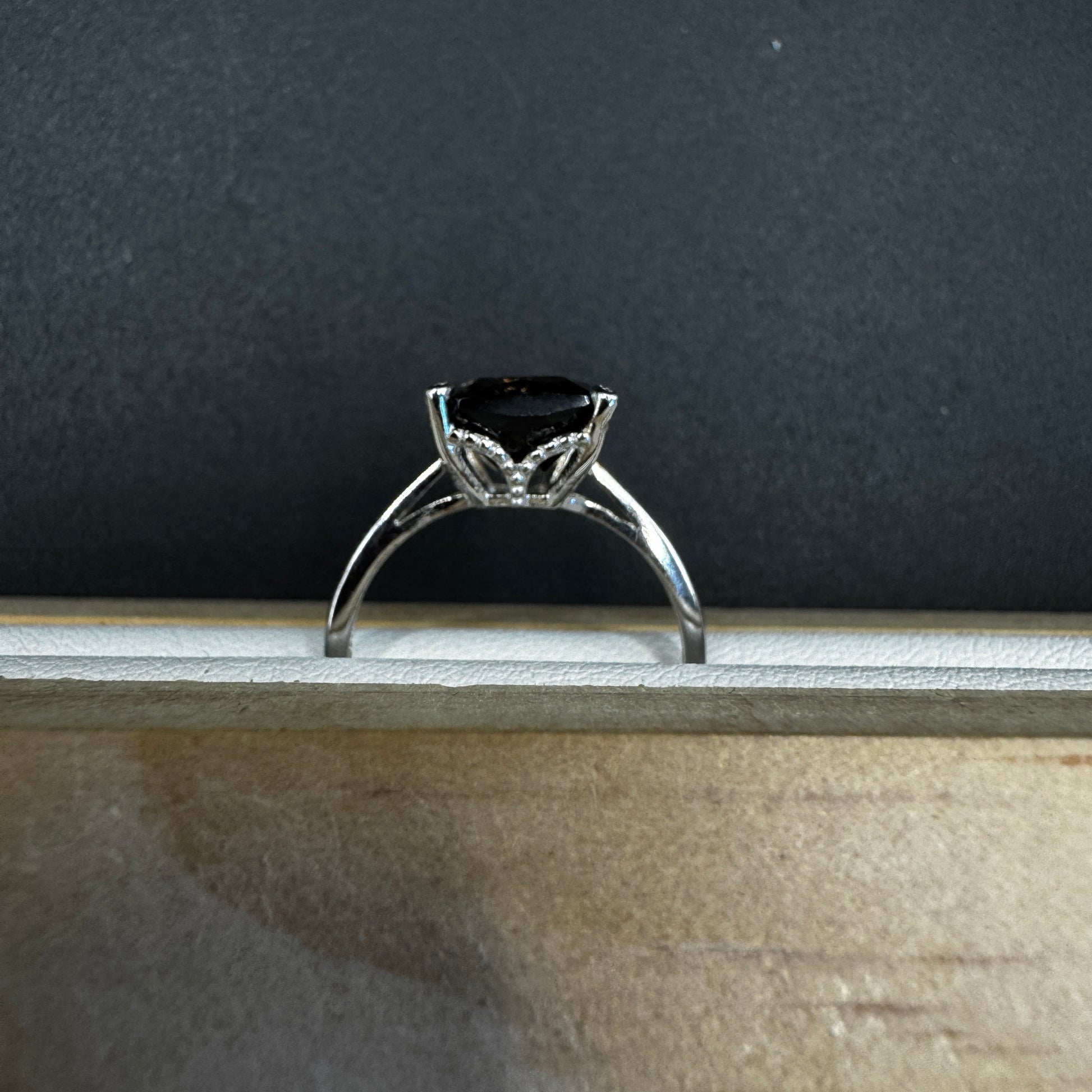Smokey Quartz S925 Adjustable Ring
