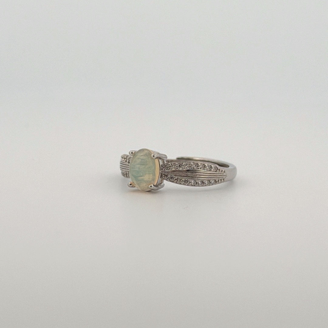 Opal S925 Adjustable Ring