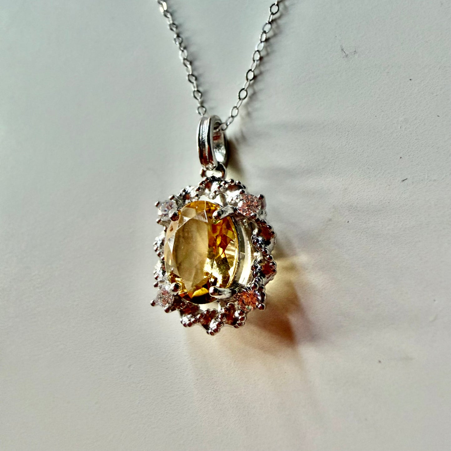 Citrine S925 Necklace