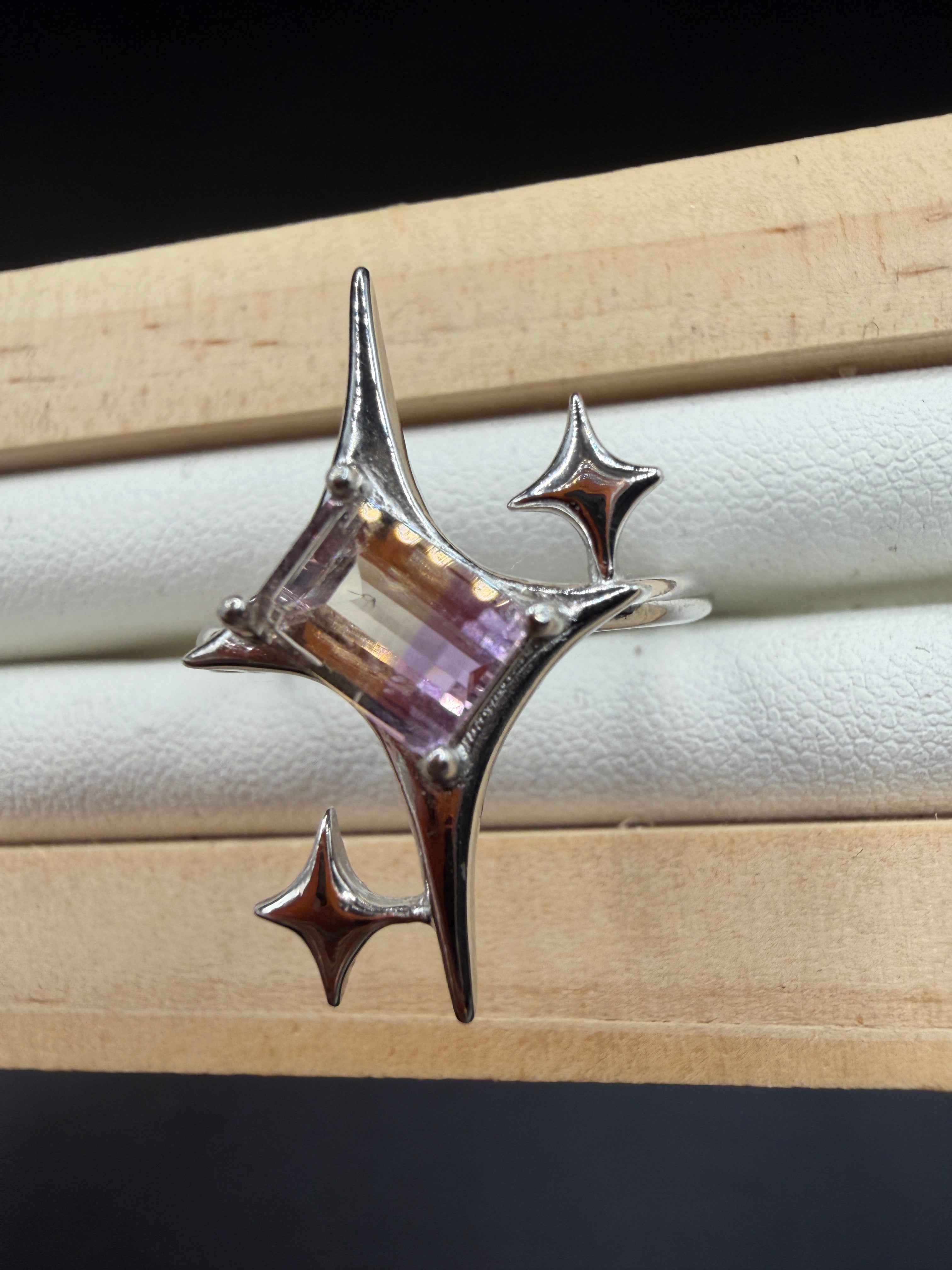 Ametrine Signature Star Ring