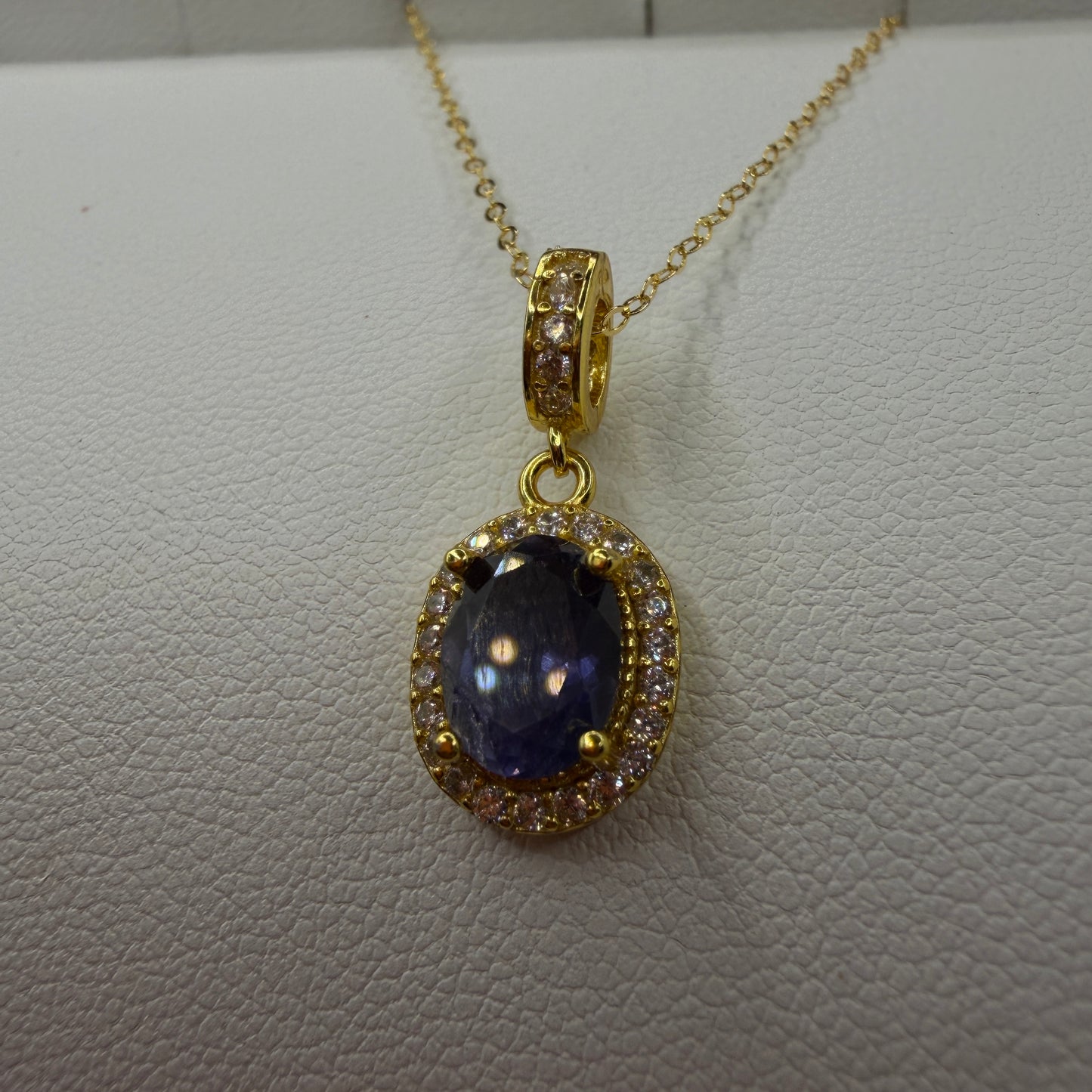 Tanzanite S925 Gold Necklace