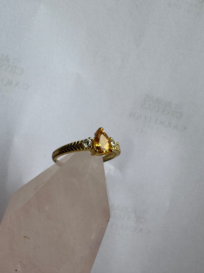 Gold Citrine Ring