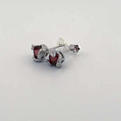 Garnet S925 Earrings