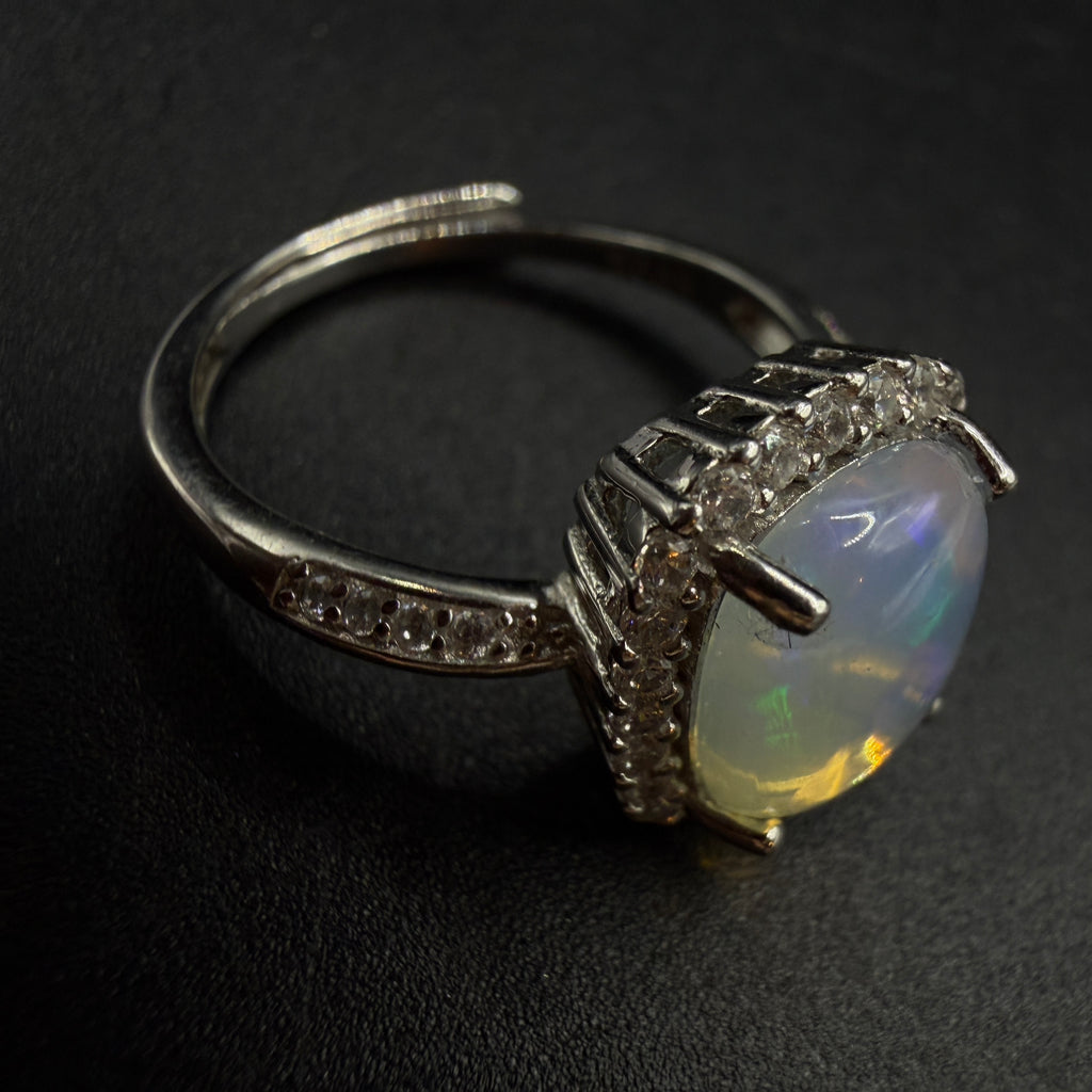 Opal S925 Certified Adjustable Ring