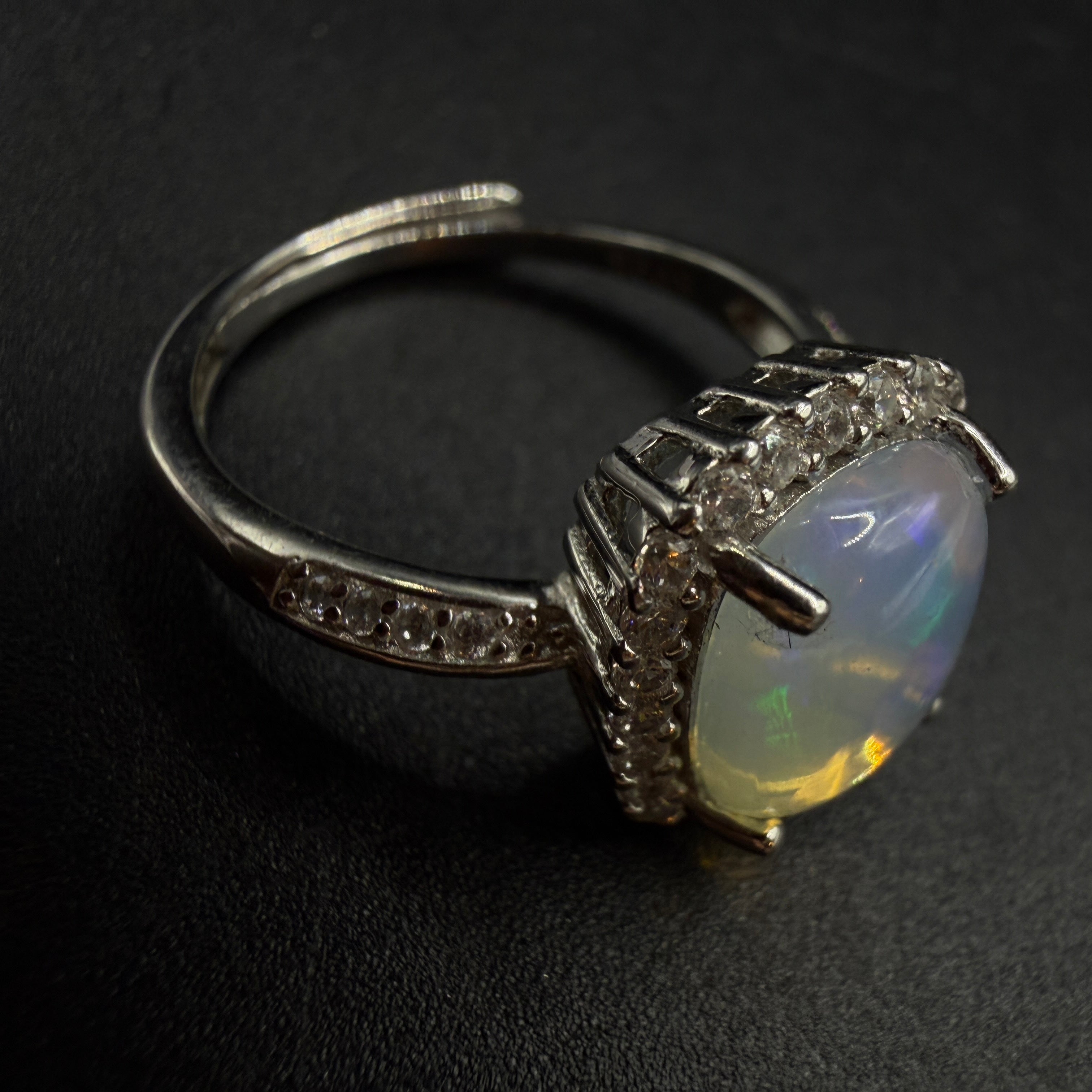 Opal S925 Certified Adjustable Ring