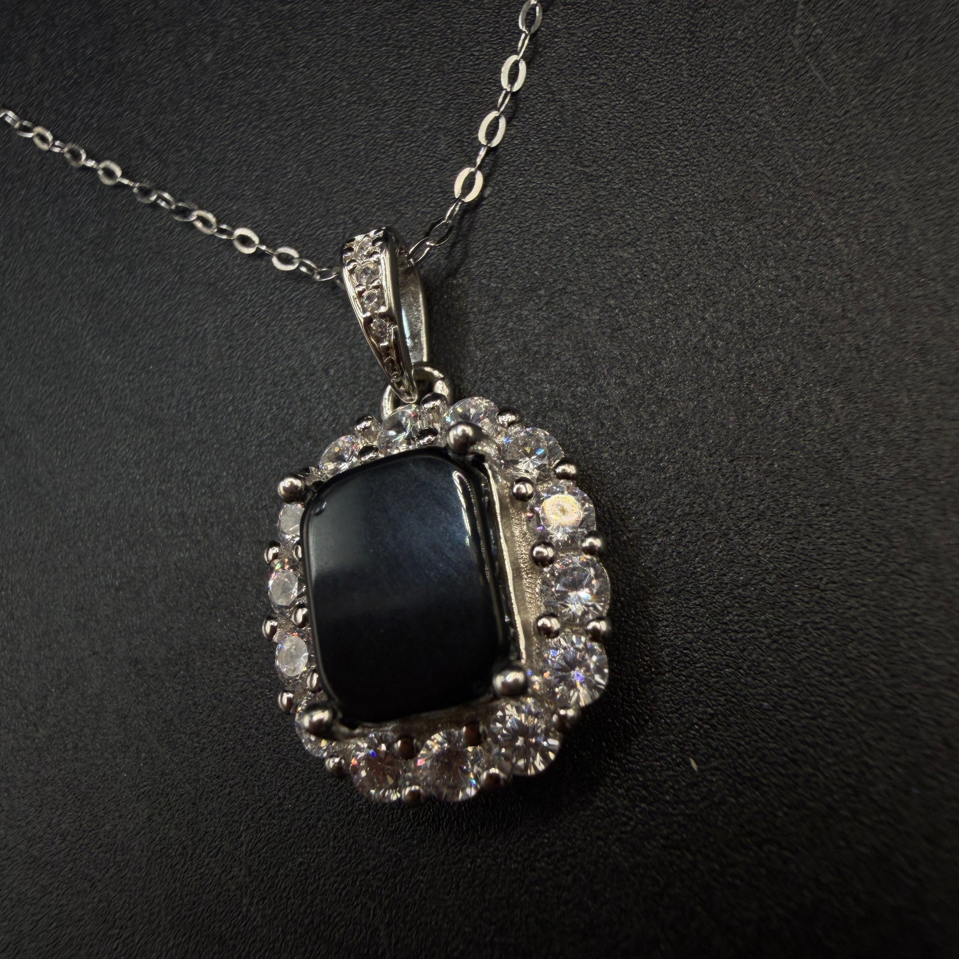 Cintamani Stone Saffordite S925 Certified Necklace