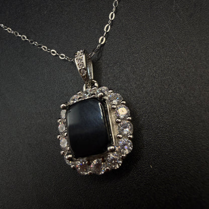 Cintamani Stone Saffordite S925 Certified Necklace