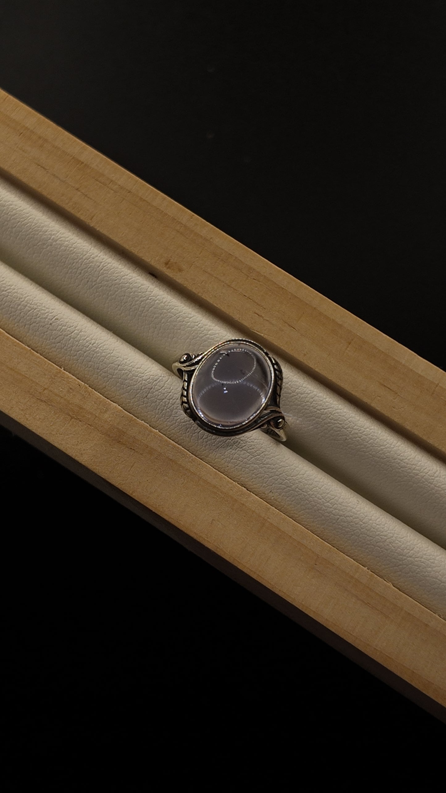 Fluorite S925 Adjustable Ring