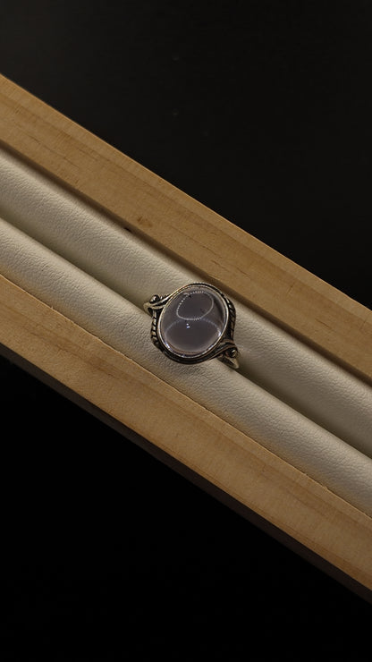 Fluorite S925 Adjustable Ring
