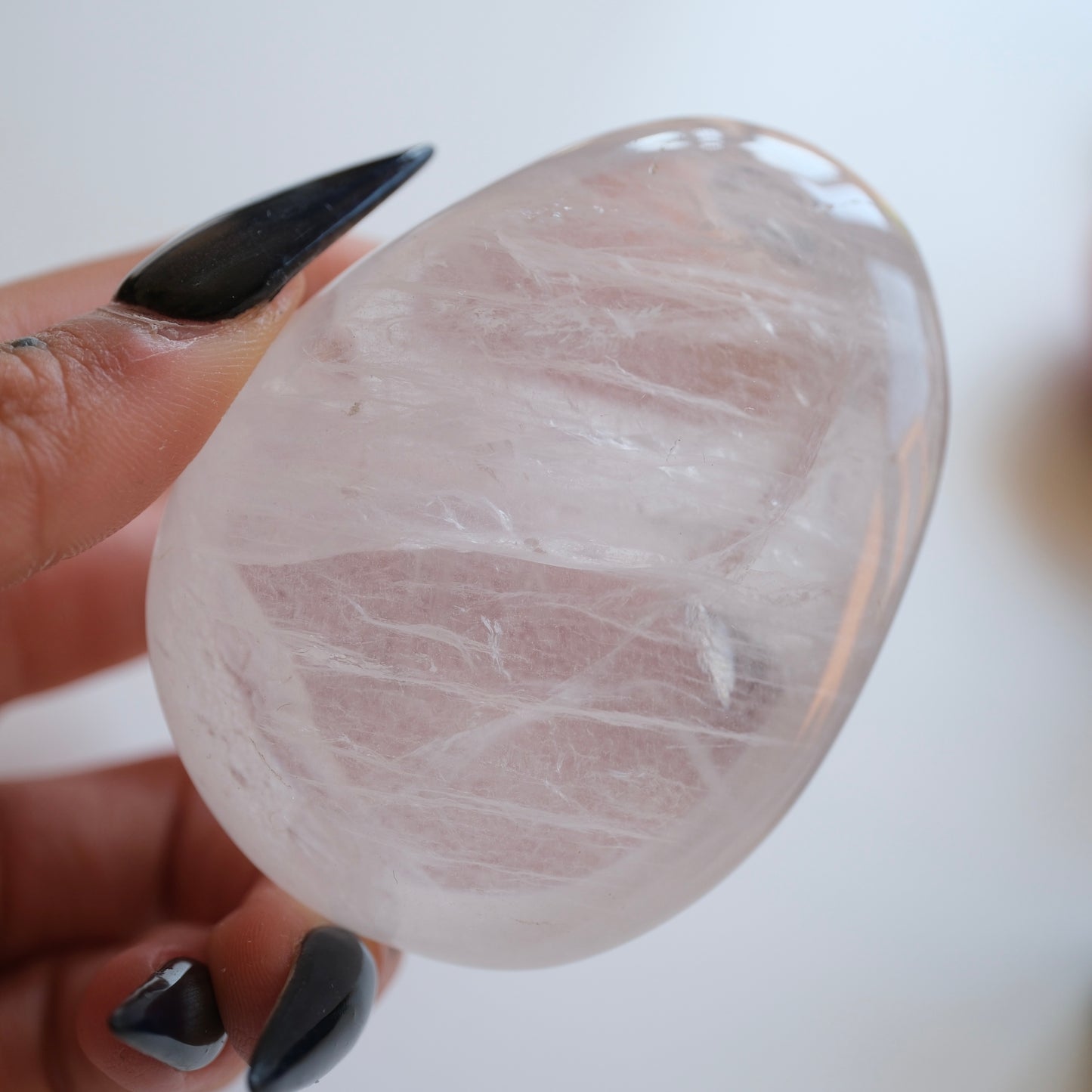 Clear Quartz Palm Stone