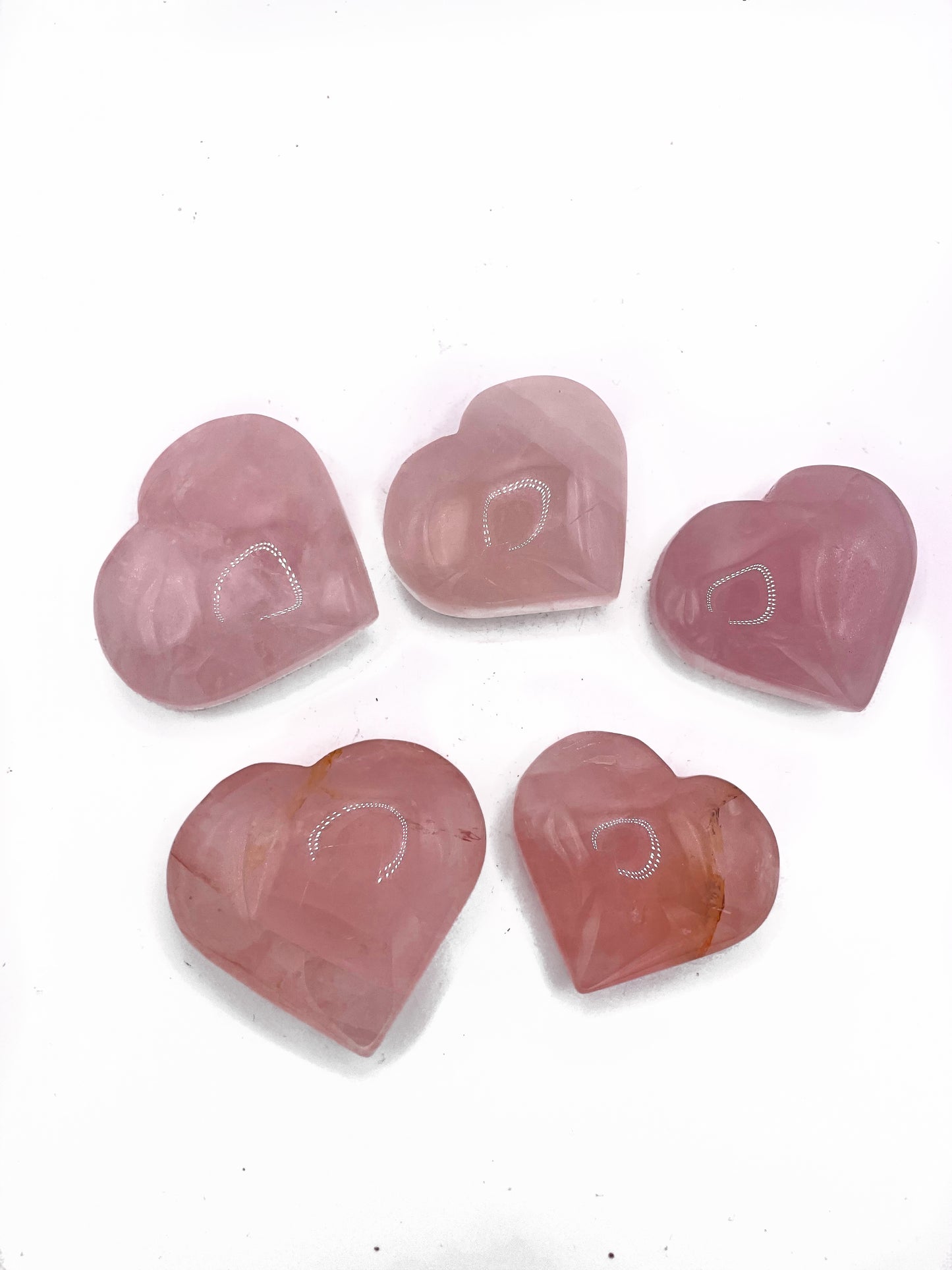 Rose Quartz Hearts