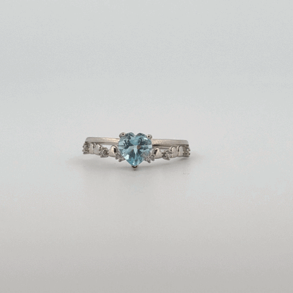 Blue Topaz S925 Adjustable Ring