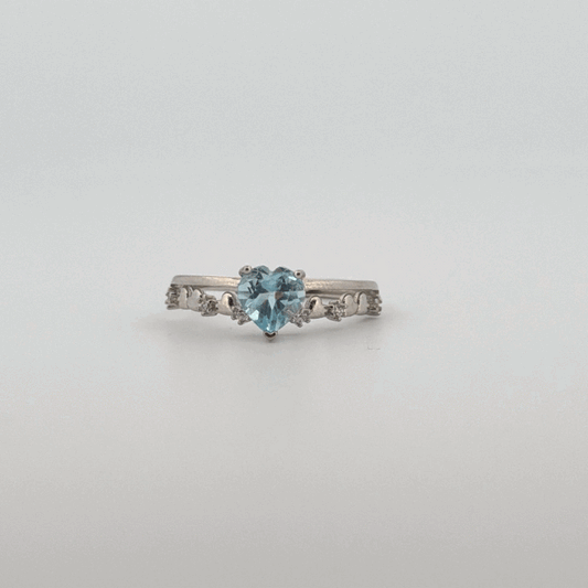 Blue Topaz S925 Adjustable Ring