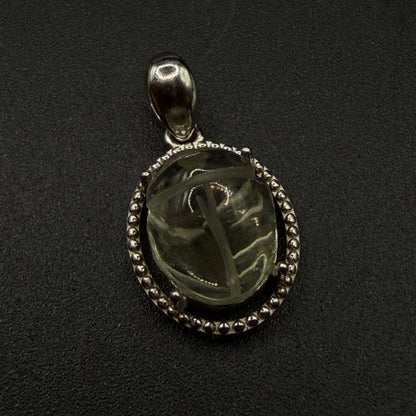 Libyan Desert Glass Scarab S925 Certified Necklace