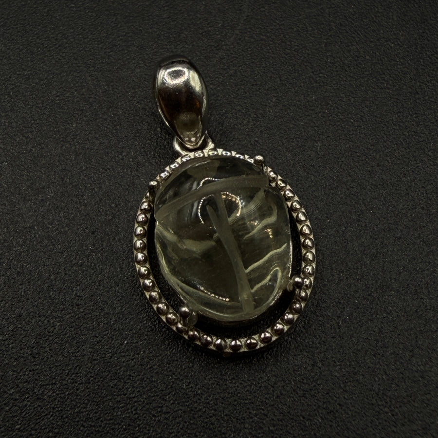 Libyan Desert Glass Scarab S925 Certified Necklace