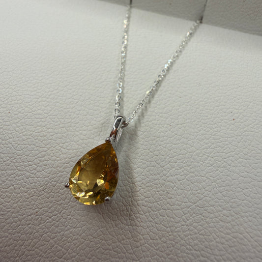 Citrine S925 Necklace