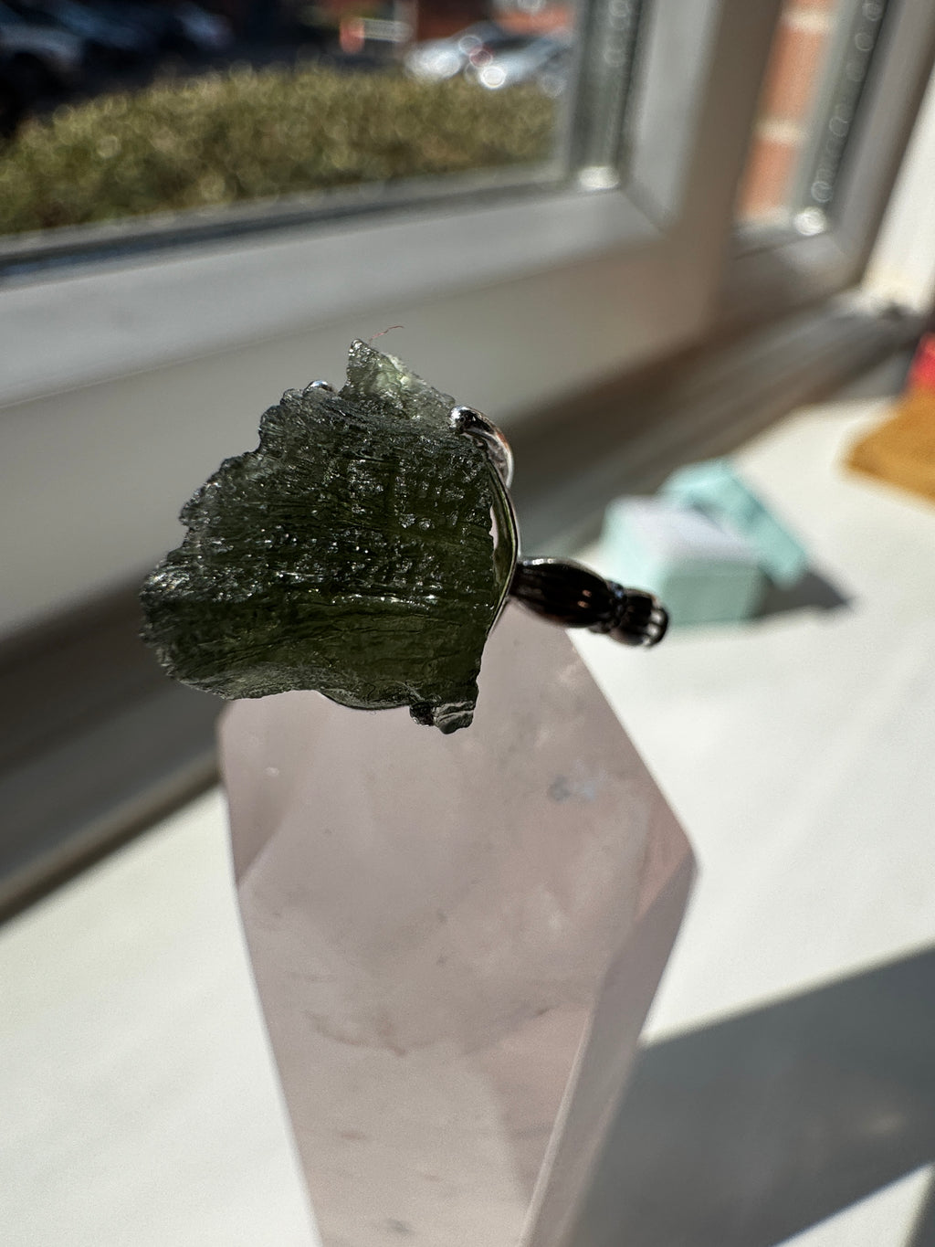 Moldavite Ring