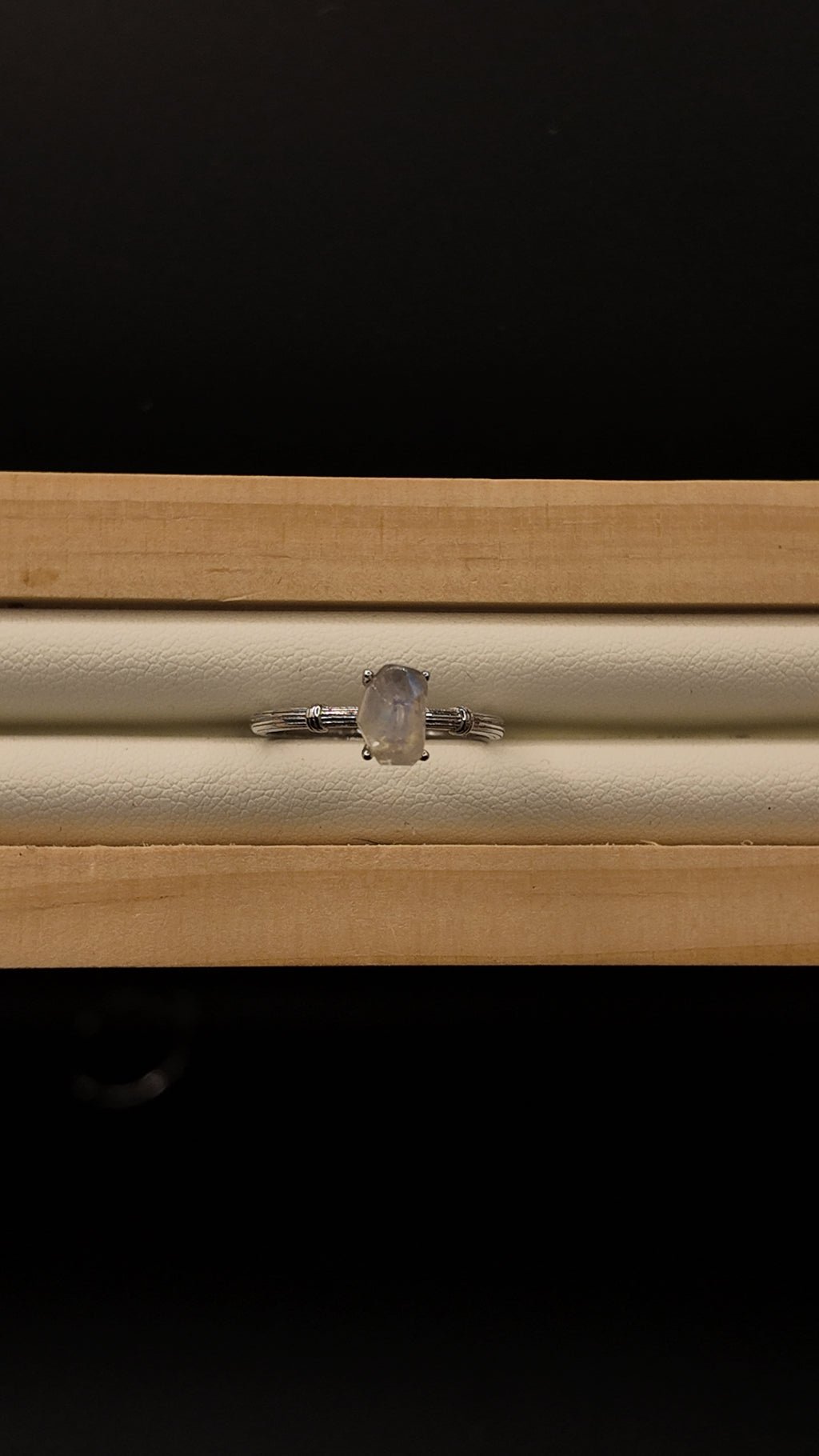 Moonstone Freeform Ring