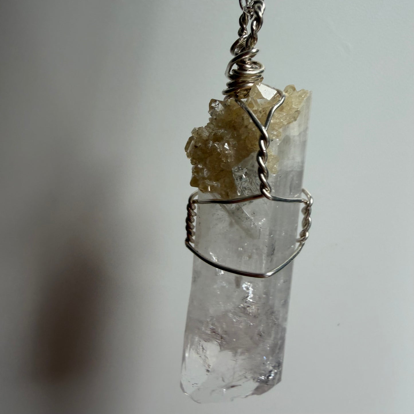 Danburite with Citrine Handmade Necklace