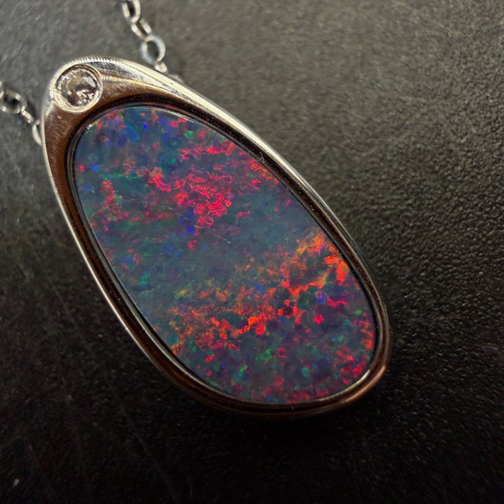 Australian Boulder Opal S925 Necklace