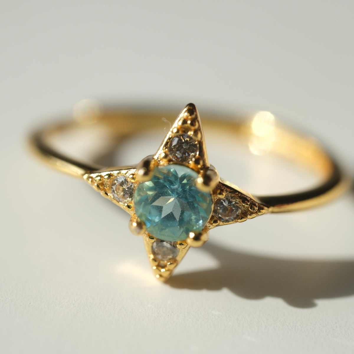 Apatite S925 High Grade Adjustable Ring • Confidence • Expression • Peace