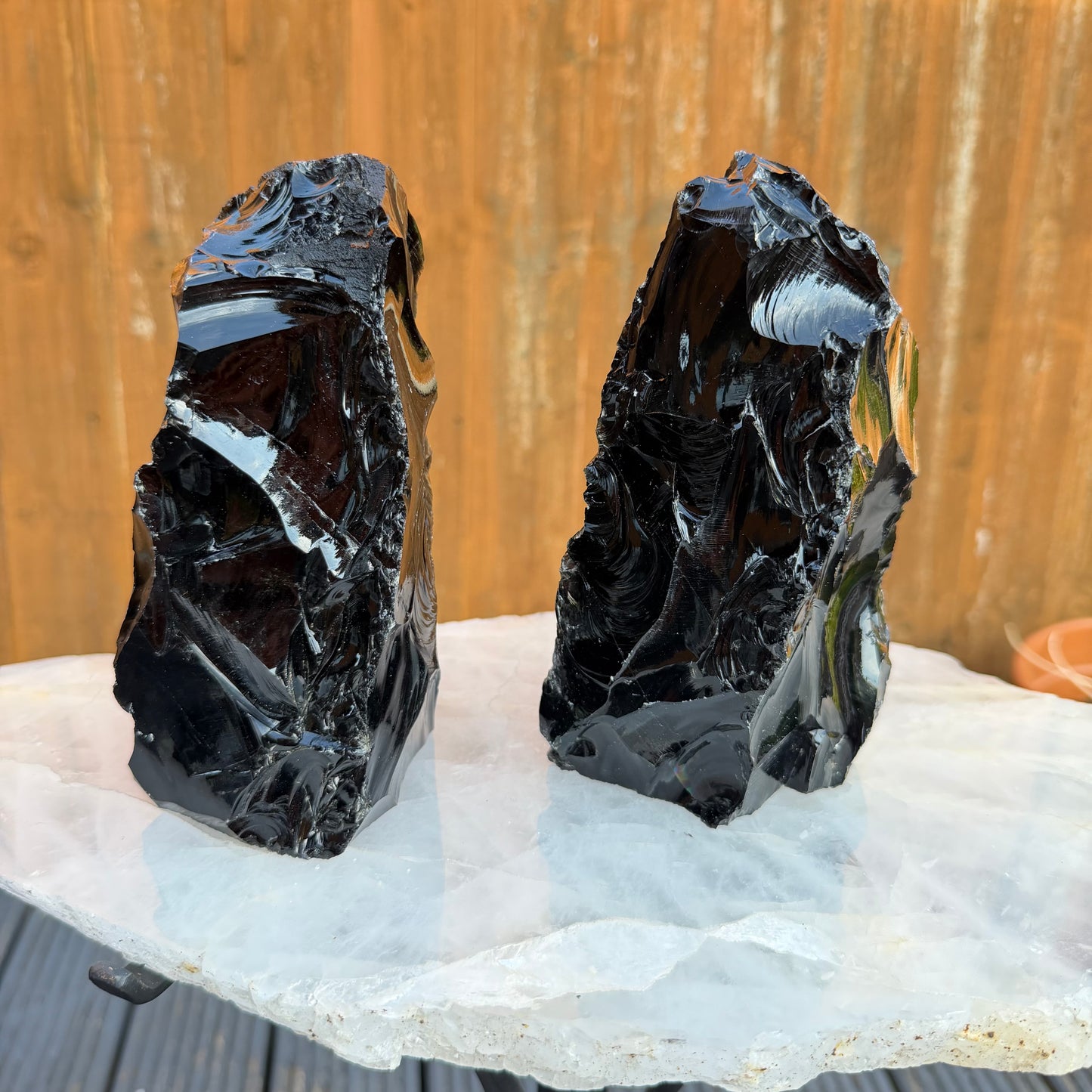 Black Obsidian Raw Towers