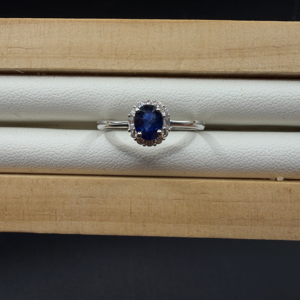 Sapphire S925 Adjustable Ring