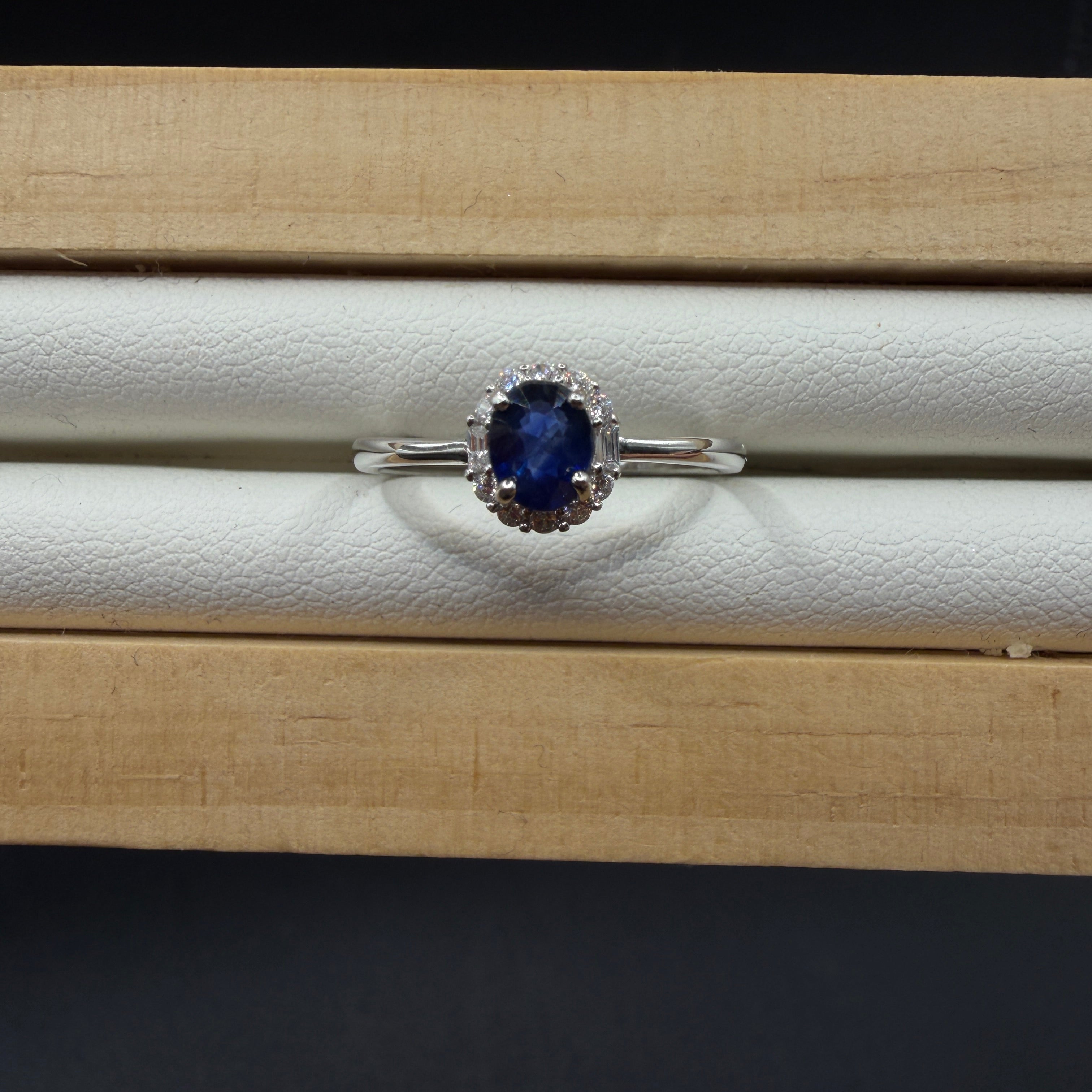 Sapphire S925 Adjustable Ring