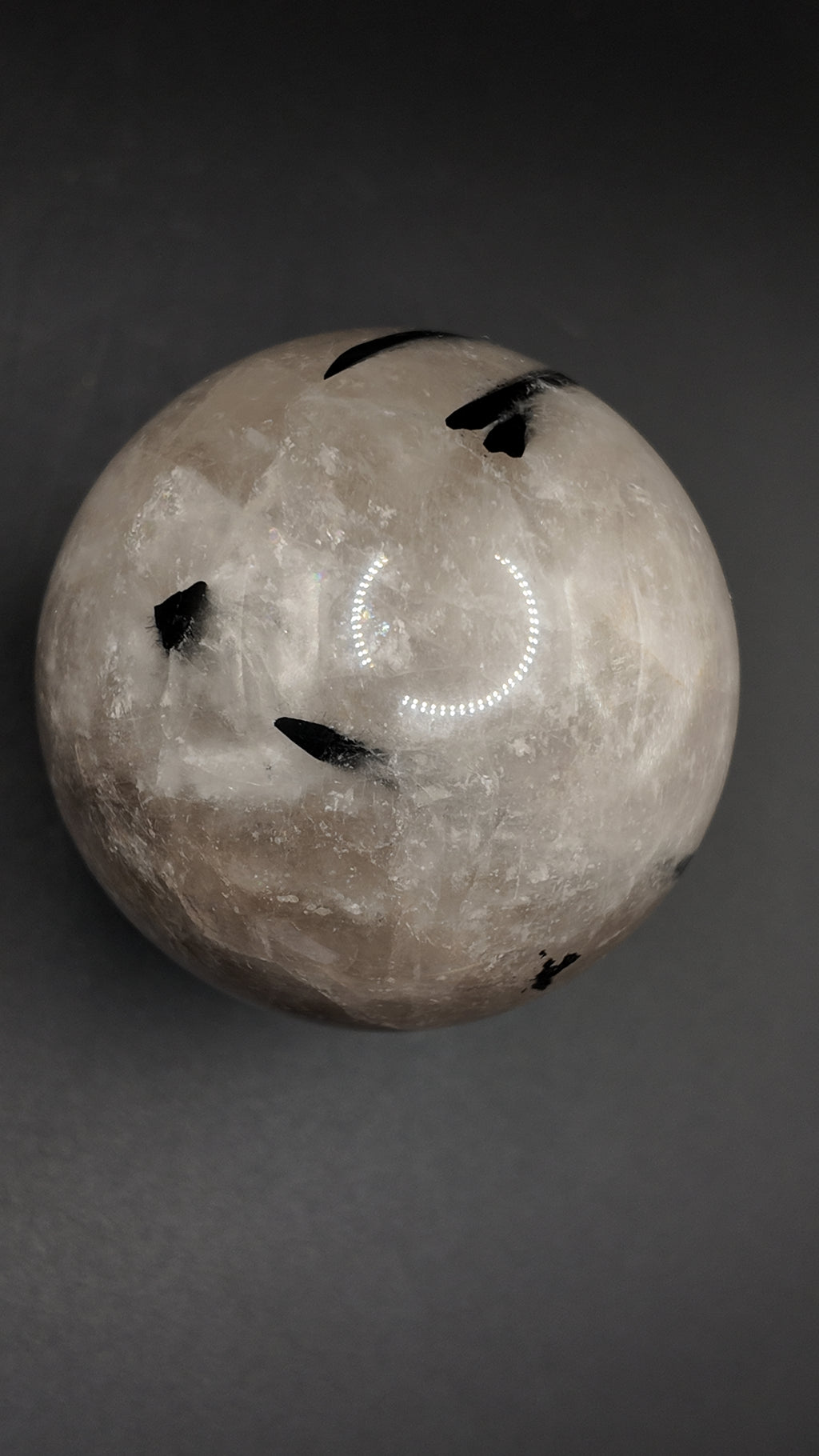 Black Tourmaline in Quartz Sphere