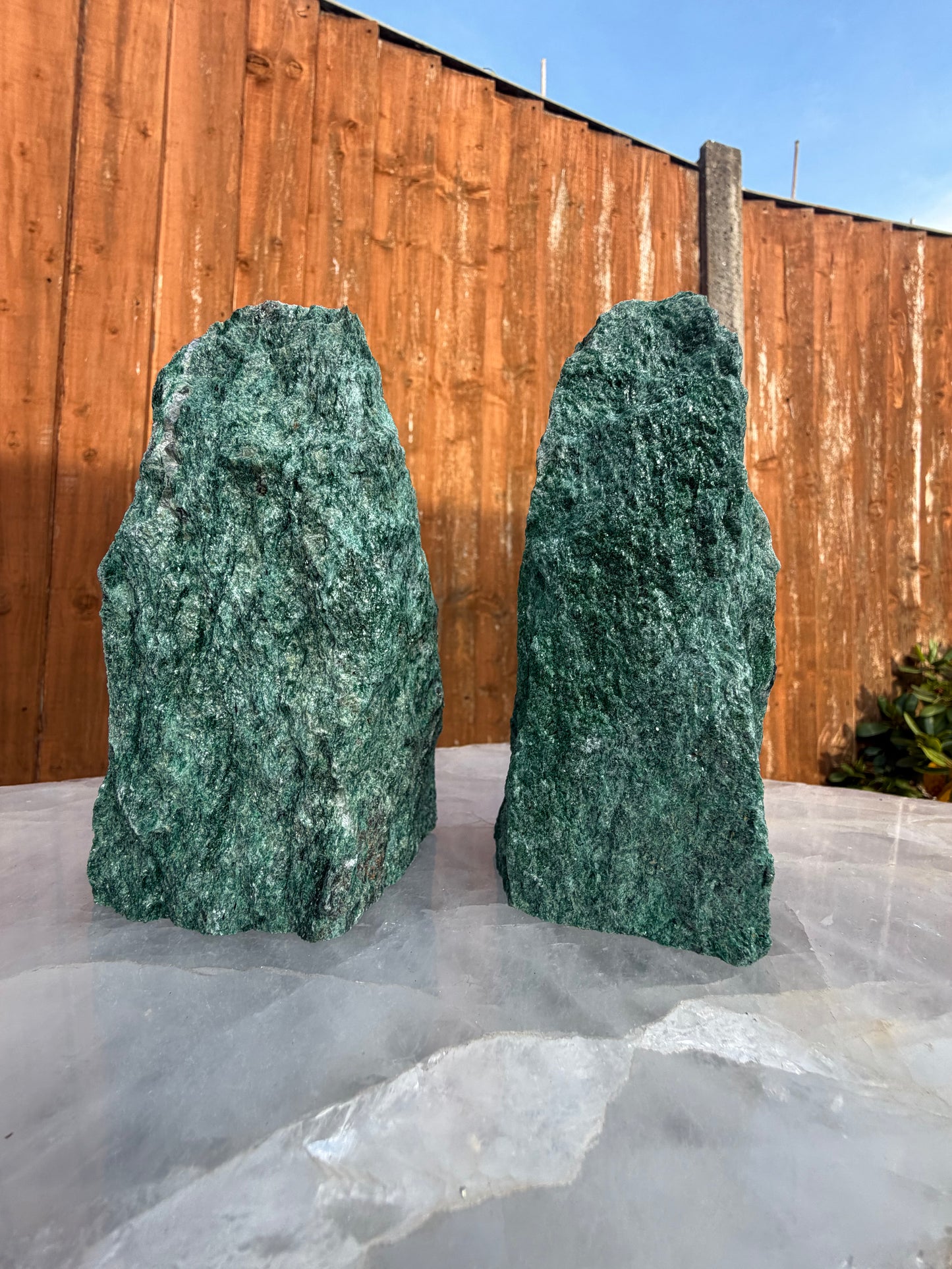 Green Fuchsite Raw Towers
