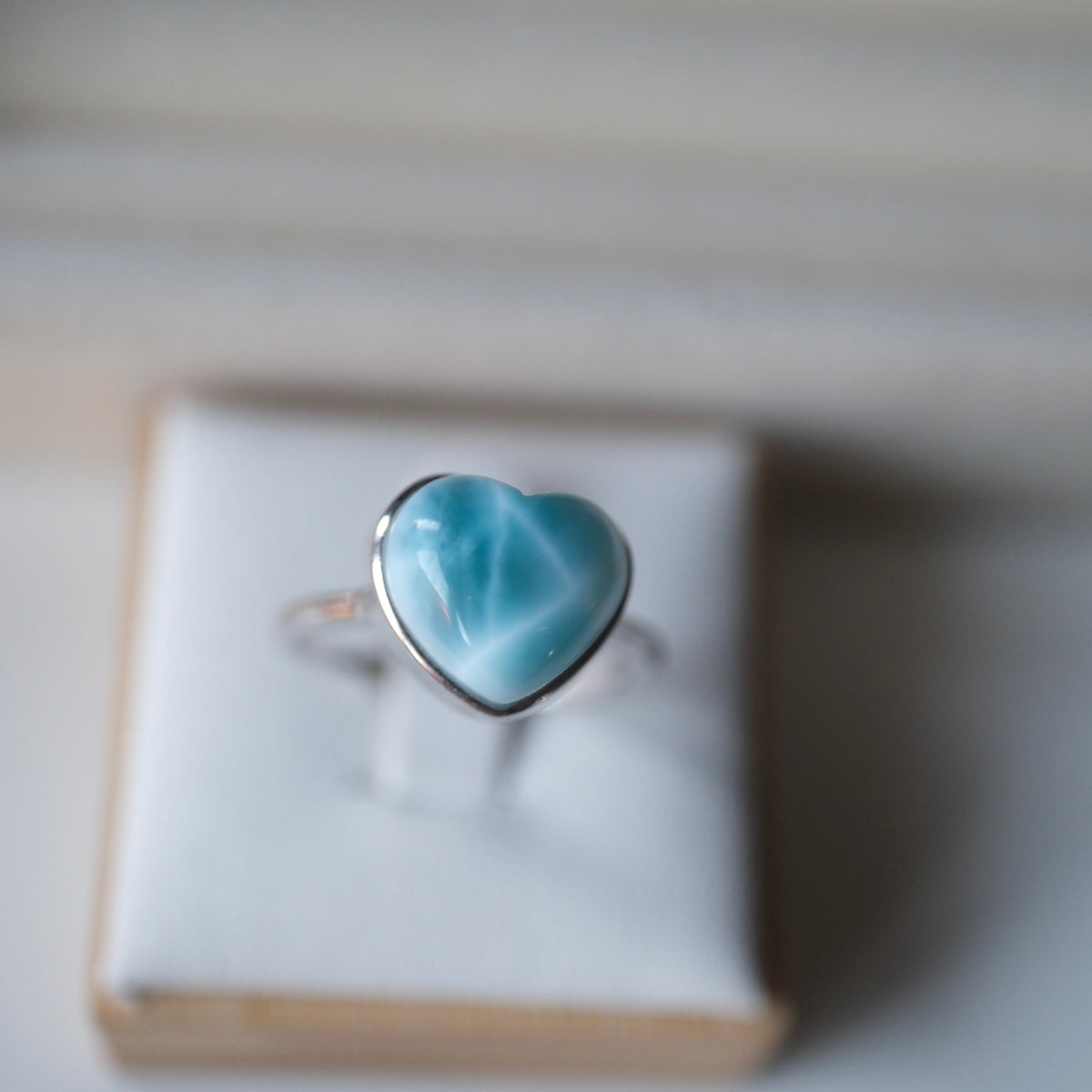 Larimar S925 Adjustable Ring | Peace | Emotional Healing