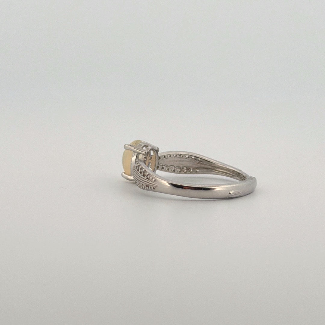 Opal S925 Adjustable Ring