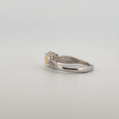 Opal S925 Adjustable Ring