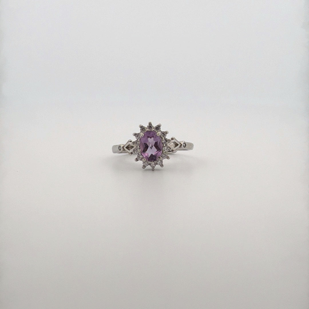 Amethyst S925 Adjustable Ring