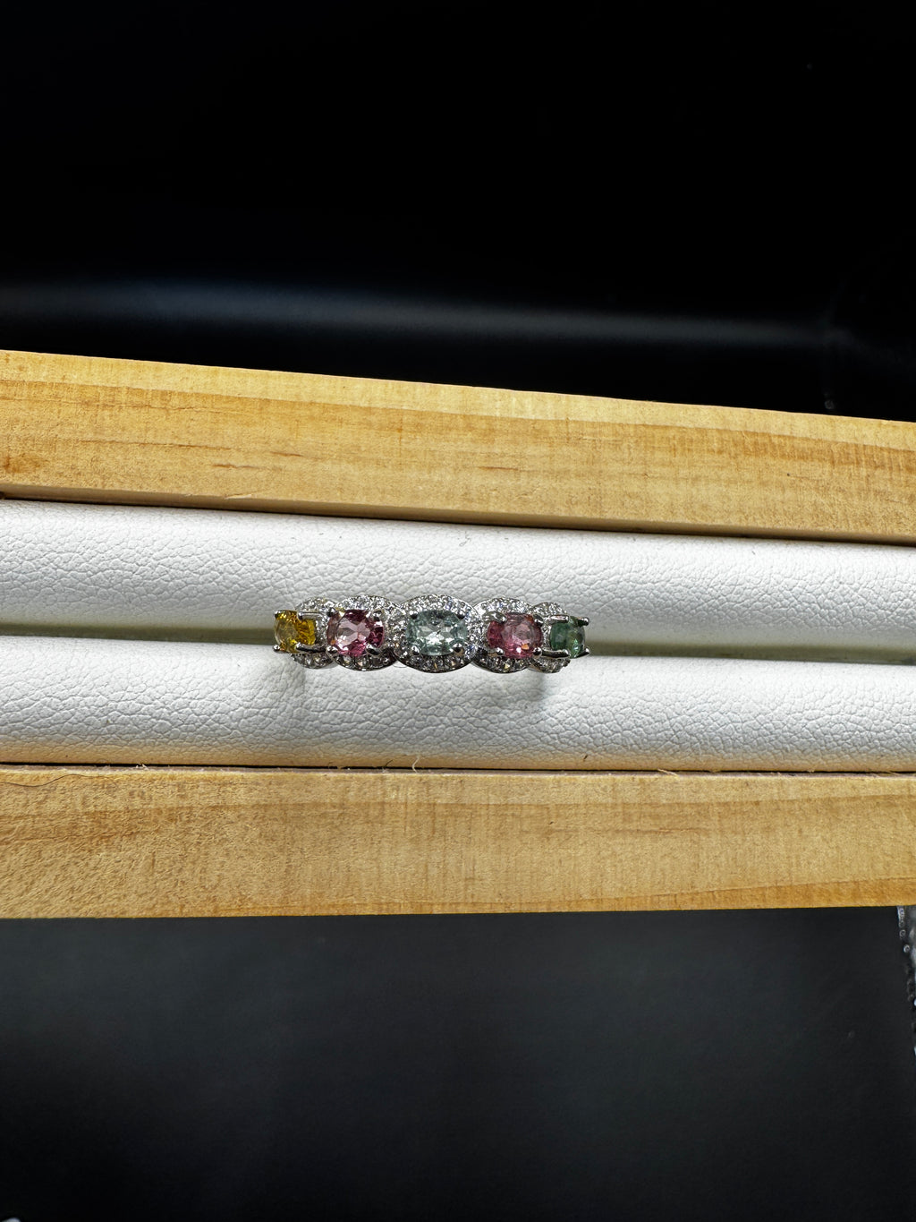 Rainbow Tourmaline Ring