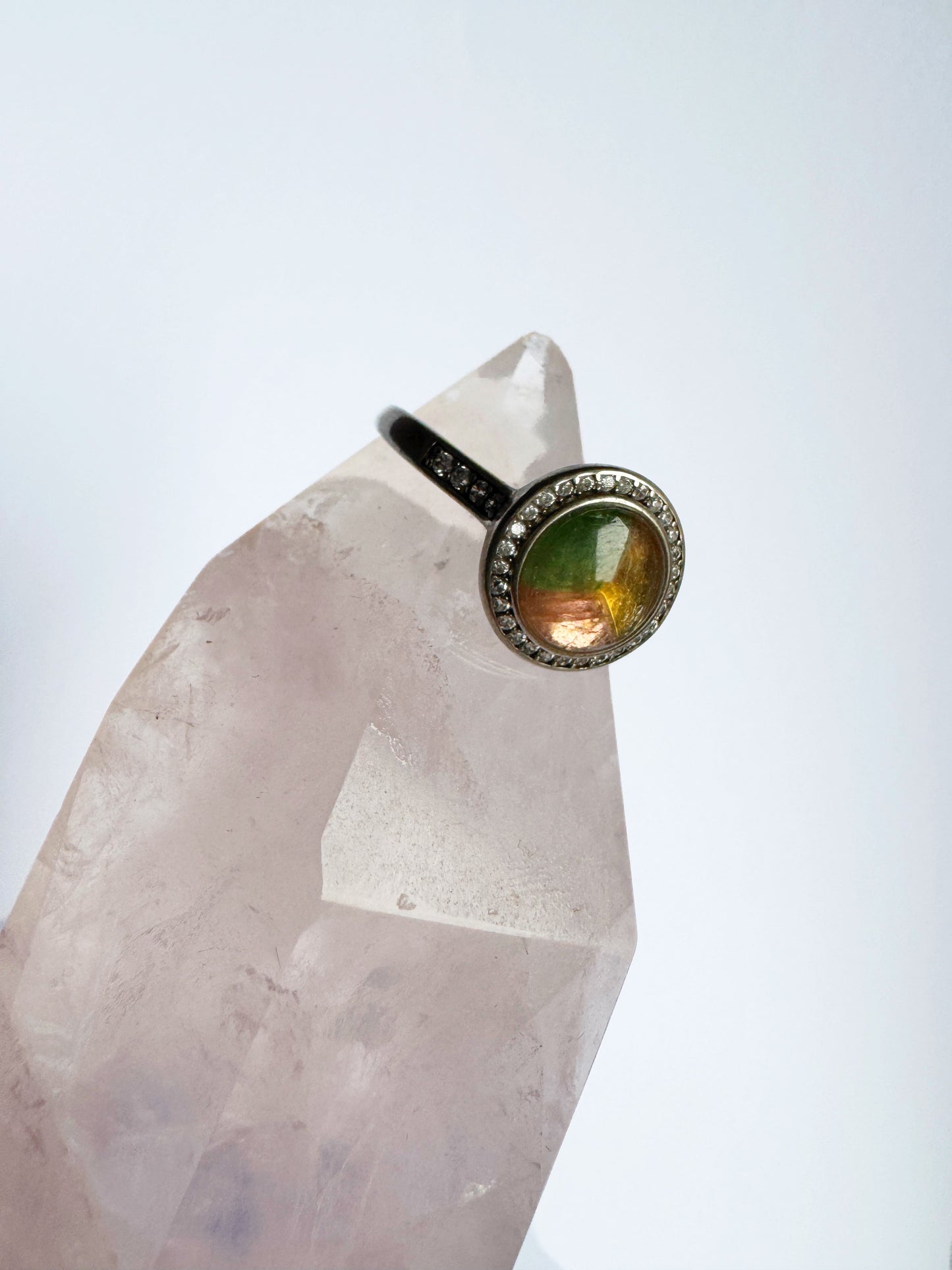 Rainbow Tourmaline Ring