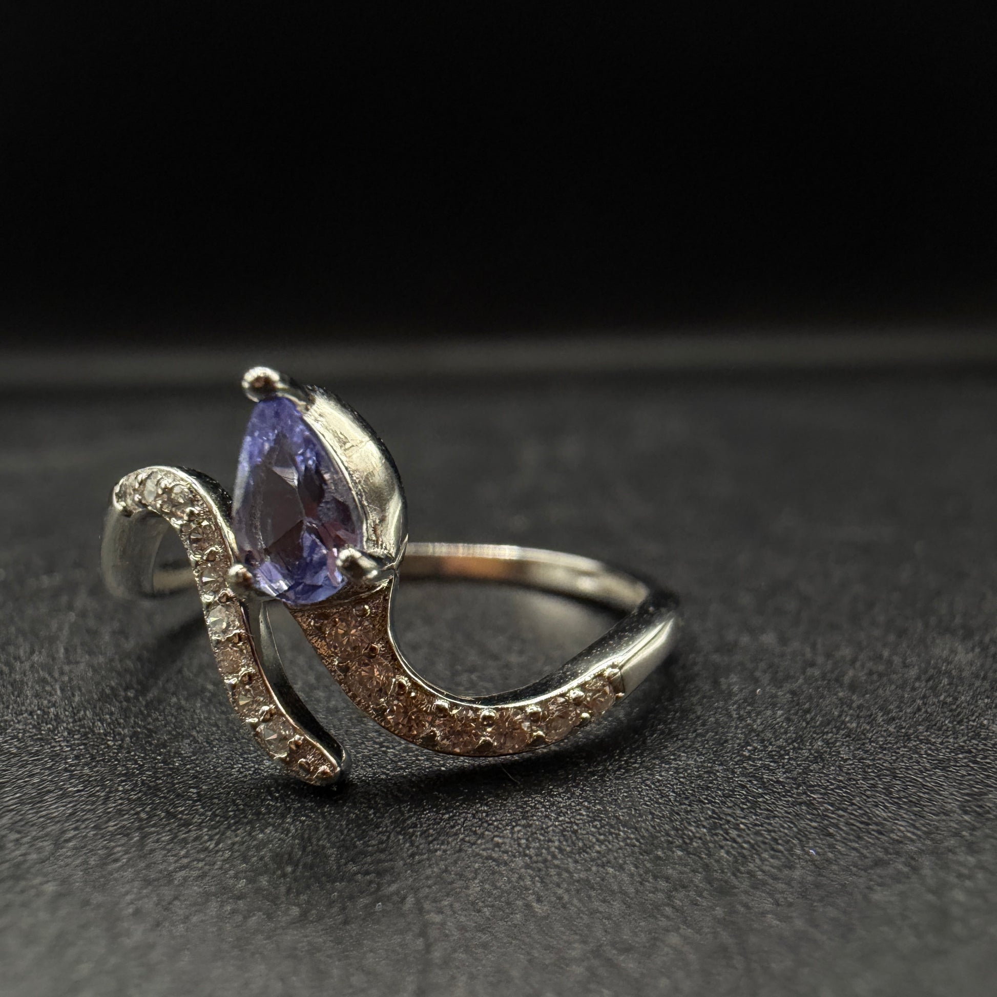 Tanzanite Snake S925 Adjustable Ring