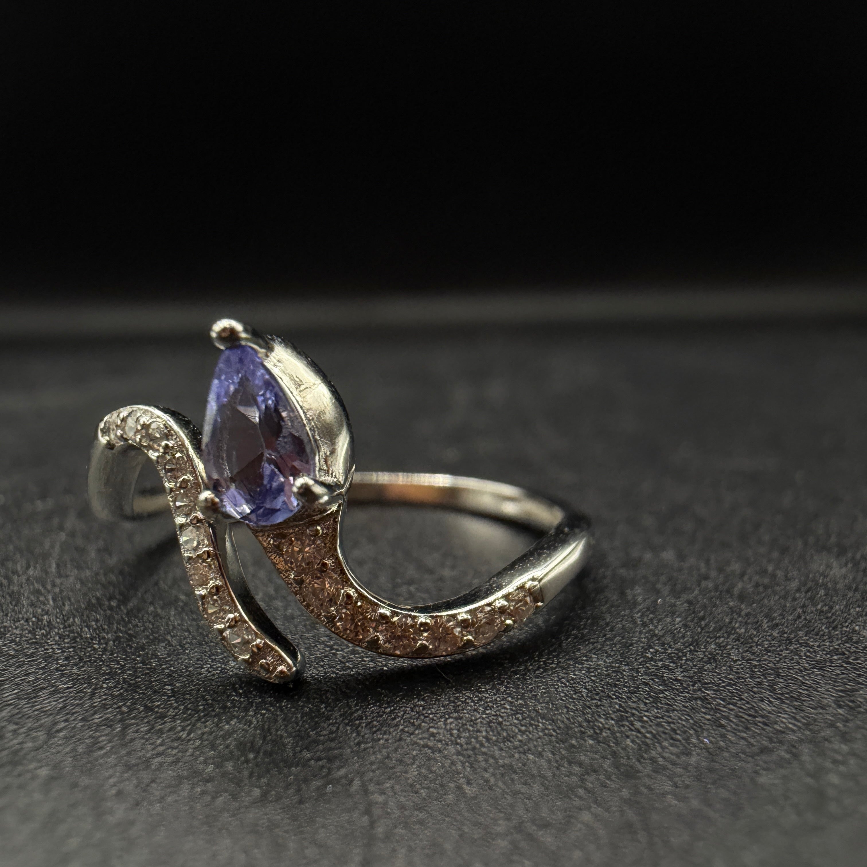 Tanzanite Snake S925 Adjustable Ring