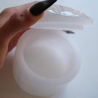 Selenite Jar with Lid