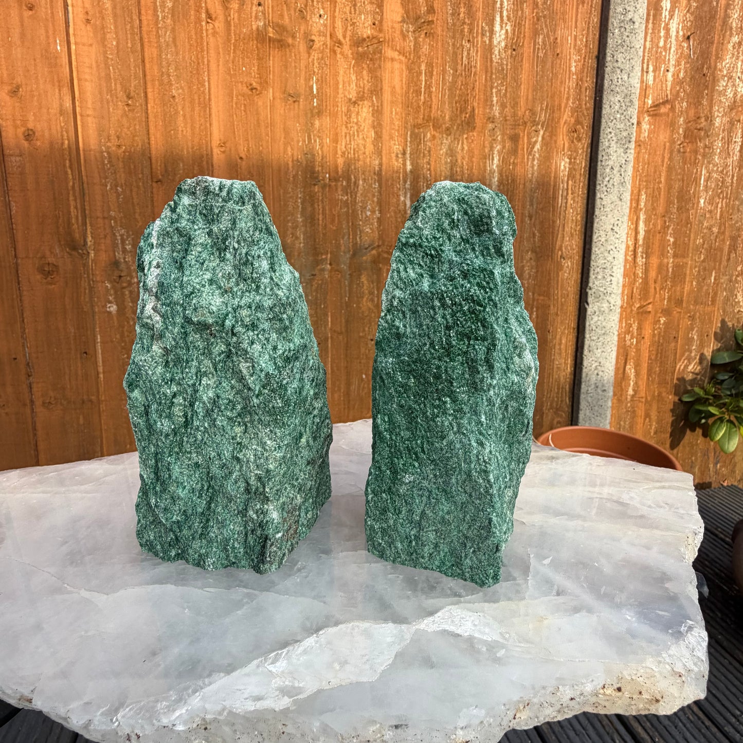 Green Fuchsite Raw Towers