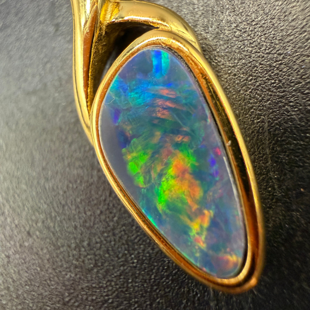 Queensland Boulder Opal S925 Necklace Super Quality