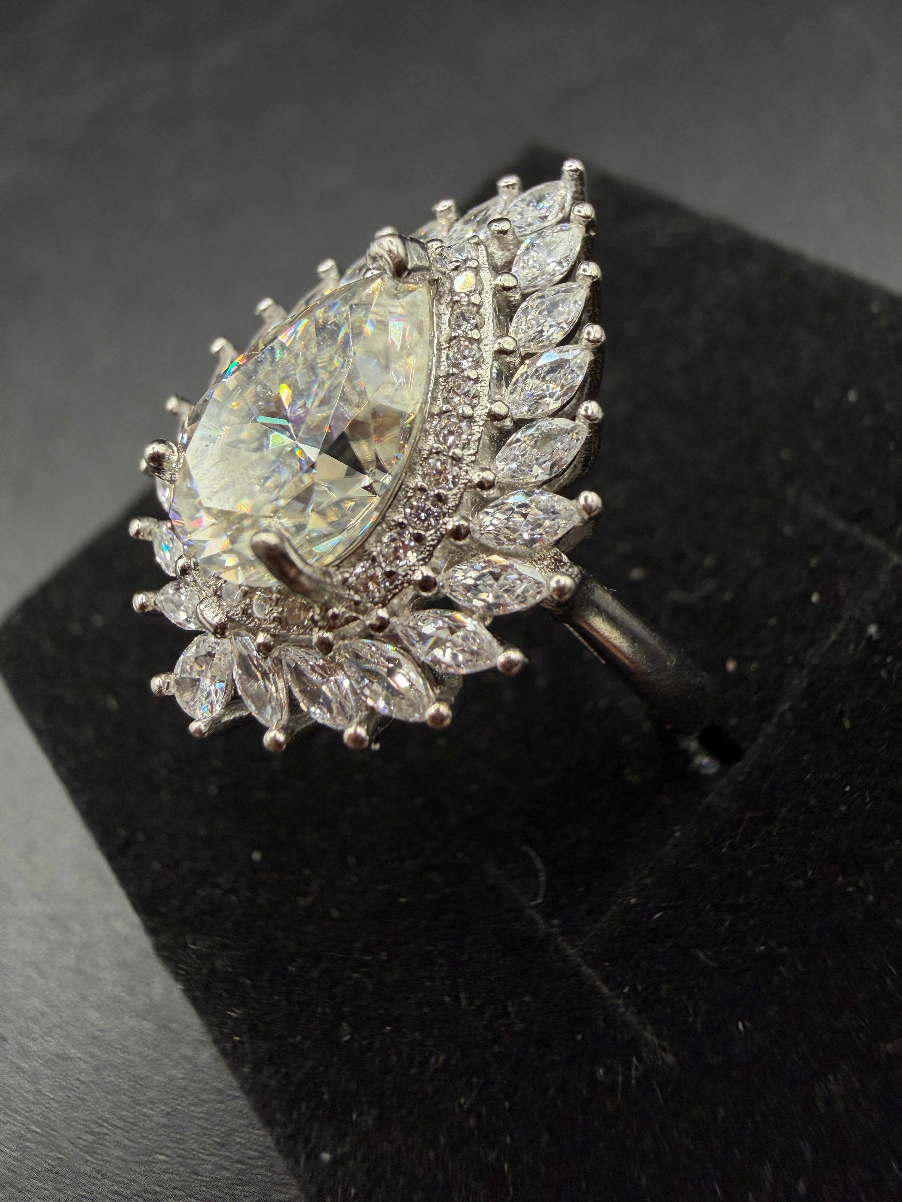 Moissanite S925 Certified Adjustable Ring