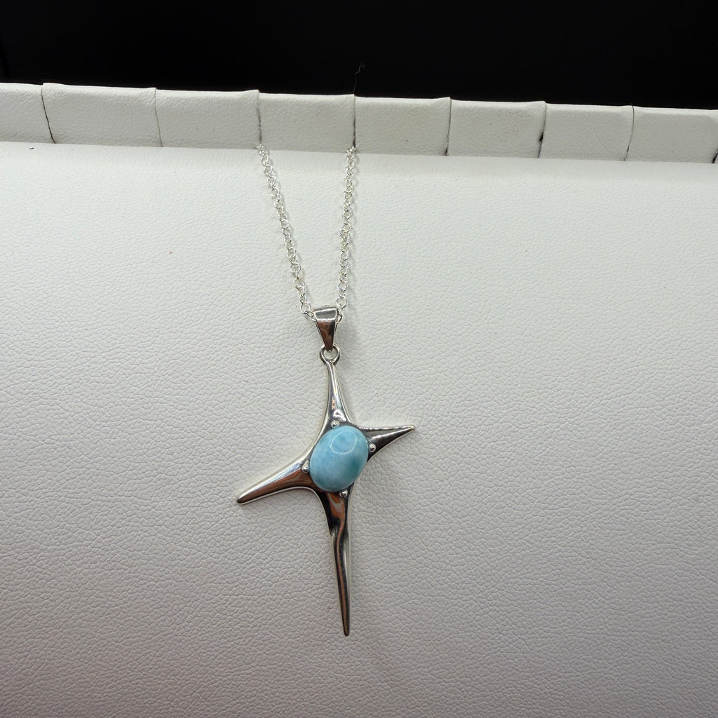 Larimar Star S925 Necklace